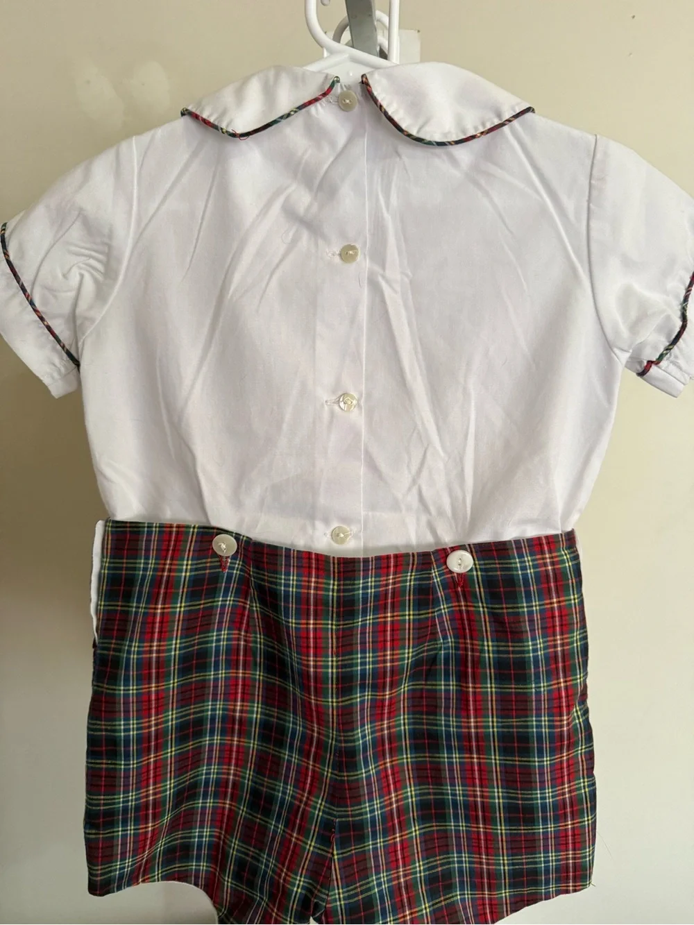 New Vive La Fete Smocked Farm Romper